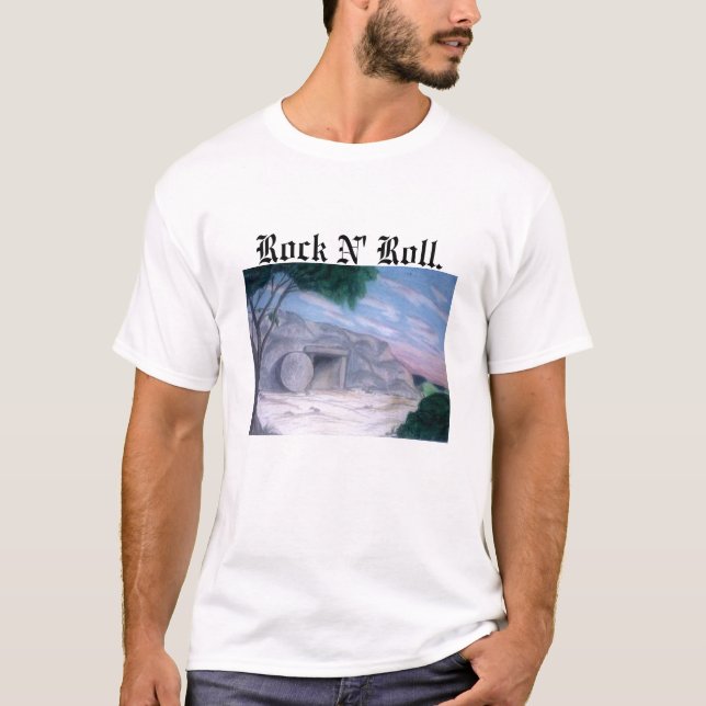 Camiseta aas, rollo de N de la roca (Anverso)