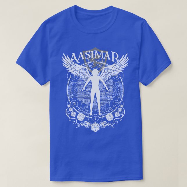 Camiseta Aasimar White (Diseño del anverso)