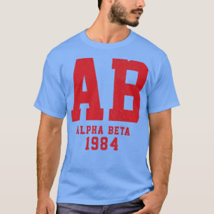 Camiseta AB Alpha Beta 1984 fraternidad vintage Venganza de