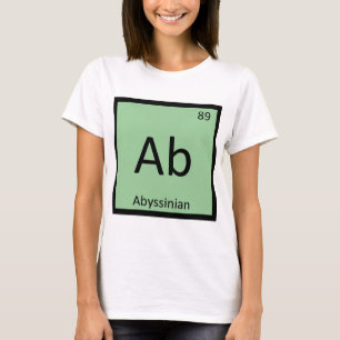 Camiseta Ab - Tabla Periódica de Química Abisinia Elemento