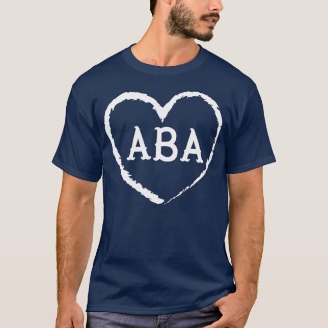 Camiseta ABA Therapy Gift for Behavior Analyst Womens ABA (Anverso)