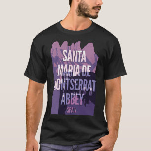 Camiseta Abadía de Santa María de Montserrat - España