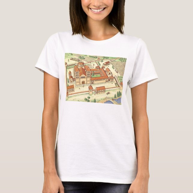 Camiseta Abadía del Romanesque. Modelo (Anverso)
