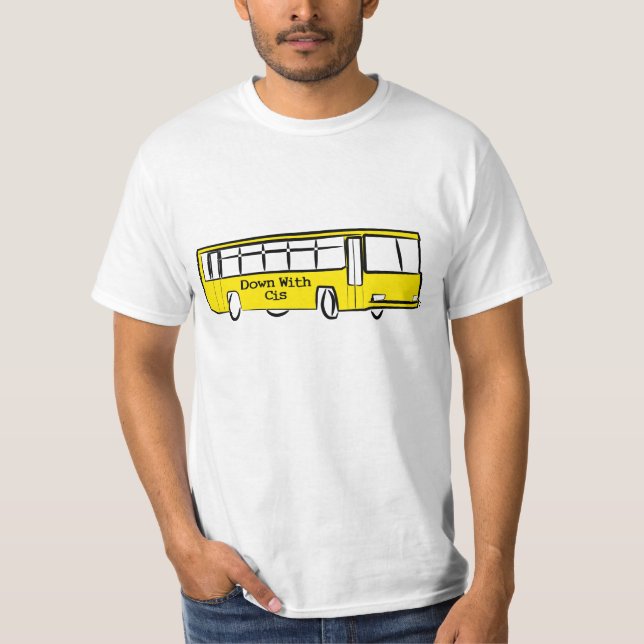 Camiseta ABAJO CON el autobús del CIS (Anverso)