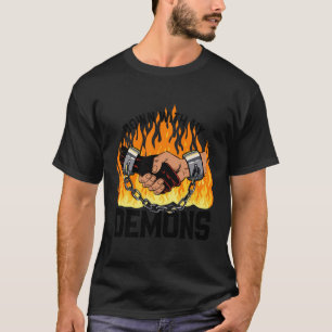 Camiseta Abajo Con Mi Humor Estético De Trato De Demonios