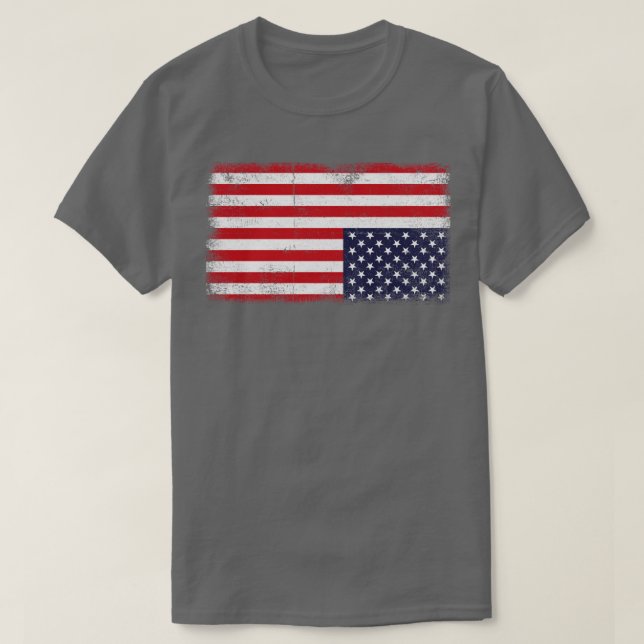 Camiseta Abajo de la bandera de los Estados Unidos (Diseño del anverso)