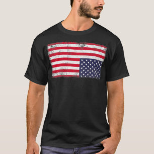 Camiseta Abajo de la bandera de los Estados Unidos