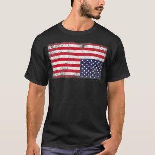 Camiseta Abajo de la bandera de los Estados Unidos