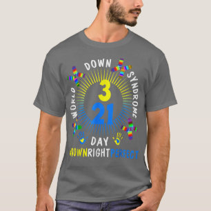 Camiseta Abajo Derecha Perfecta El Síndrome de Down Mundo C