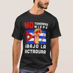 Camiseta Abajo La Dictadura I Cuba Cubano Anticomunista Pr