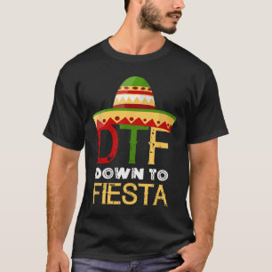 Camiseta Abajo La Fiesta Dtf México Cinco De Mayo