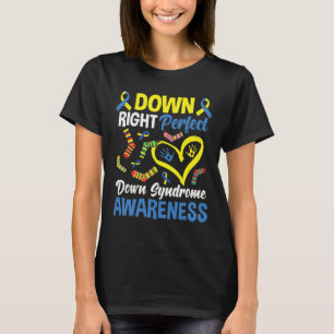 Camiseta Abajo Perfecto Conciencia del Síndrome de Down 1
