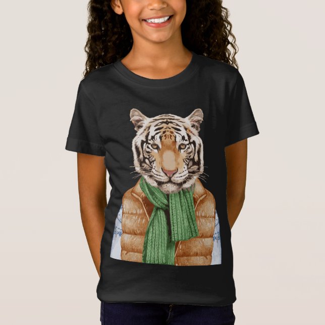 Camiseta Abajo tigre del chaleco (Anverso)