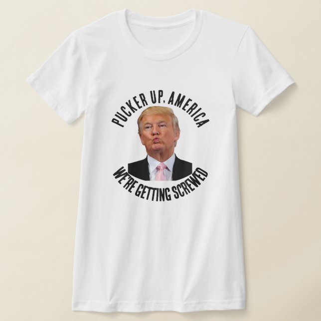 Camiseta Abalancear los labios de Trump en Estados Unidos (Distribución)