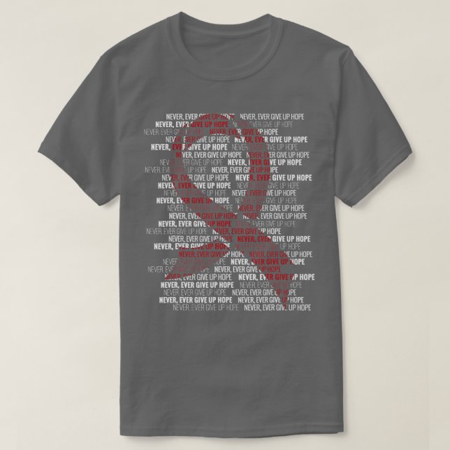 Camiseta Abandonar la toma de conciencia sobre el cáncer de (Diseño del anverso)