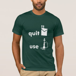 Camiseta Abandone la cachimba del uso de los cigarrillos