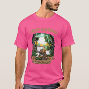 Camiseta Abandono Caffeine Funny Coffee Meme Amantes del Ca