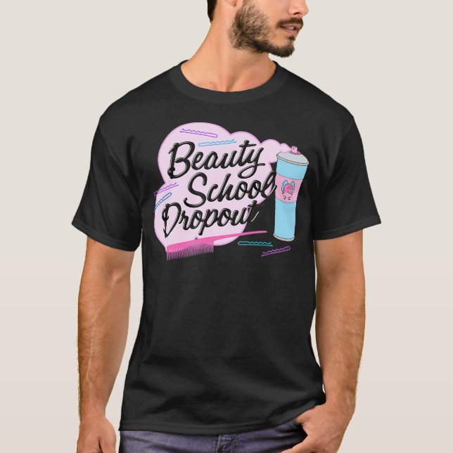 Camiseta Abandono de la escuela de belleza de las chicas ro (Anverso)