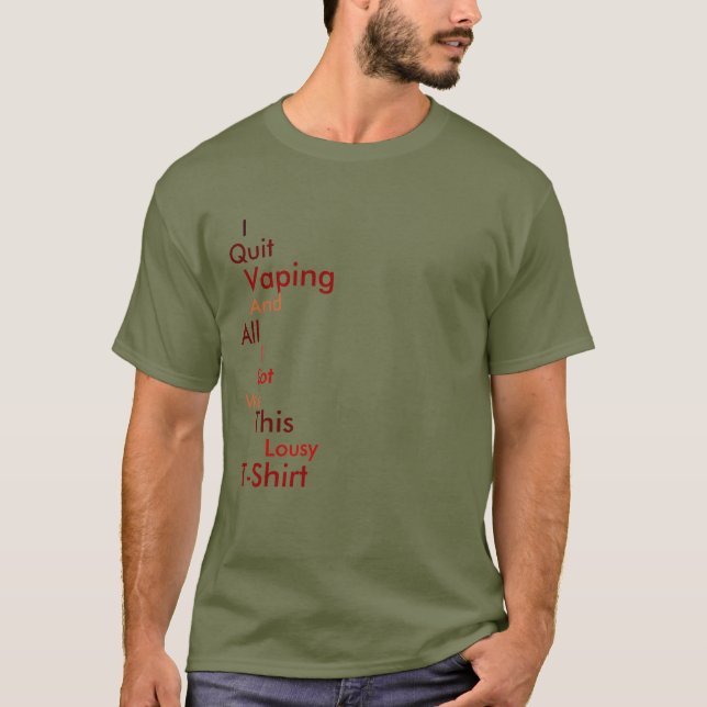 Camiseta Abandono de Vaping (Anverso)