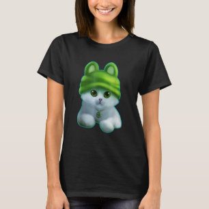 Camiseta Abanico Clásico Vintage de Corazón de Amor de Gati
