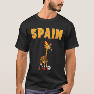 Camiseta Abanico Español España Jirafa