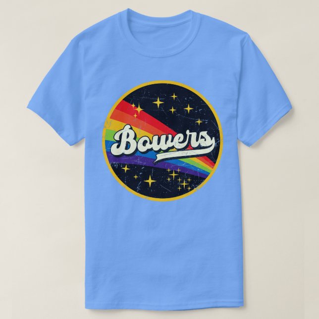 Camiseta Abarca el arcoiris en el espacio con estilo grunge (Diseño del anverso)
