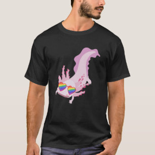 Camiseta Abarca el orgullo gay de la lesbiana Axolotl