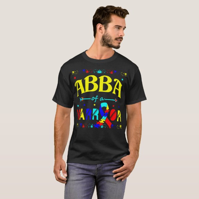 Camiseta Abba de un regalo de la conciencia del autismo del (Anverso completo)