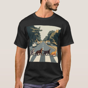 Camiseta Abbey Road cat