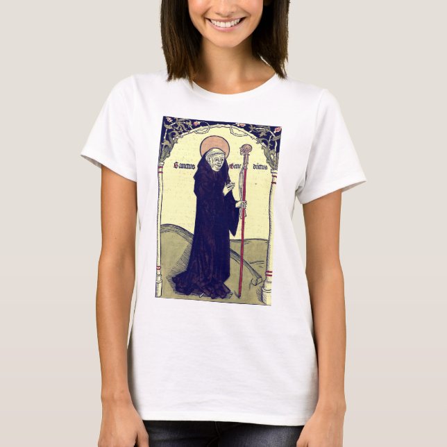 Camiseta Abbot de San Benedicto de Nursia de Monte Cassino (Anverso)
