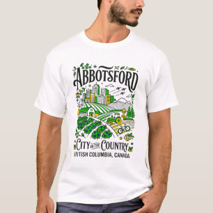 Camiseta Abbotsford Ciudad en el campo Columbia Británica