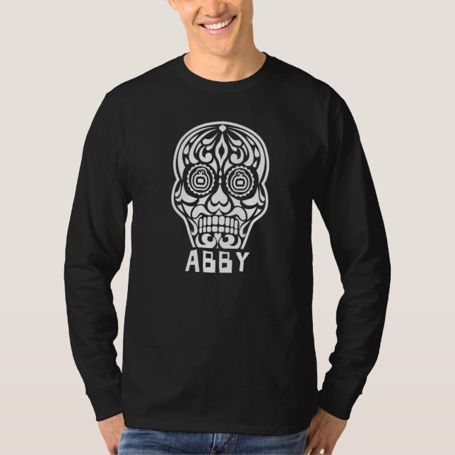 Camiseta Abby Halloween Calavera de Azúcar (Anverso)
