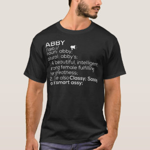 Camiseta Abby Nombre Abby Definición Abby Nombre Femenino A
