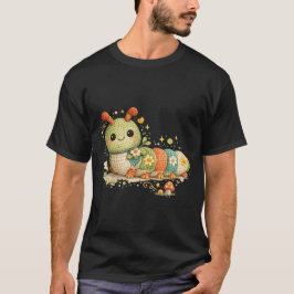 Camiseta ABC 123 Latido Divertido Lindo Crochet Oruga 