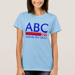 Camiseta ABC 2016 - Cualquiera menos Clinton