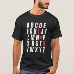 Camiseta ABC Alfabeto Te Quiero Profesora de Inglés San Val