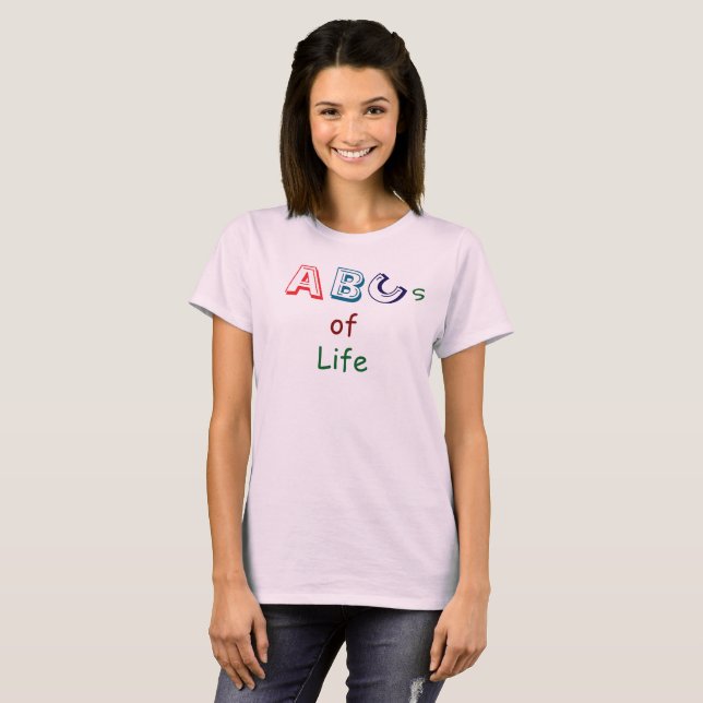 Camiseta ABC de la vida (Anverso completo)