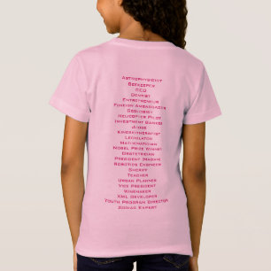 Camiseta ABC del poder del chica
