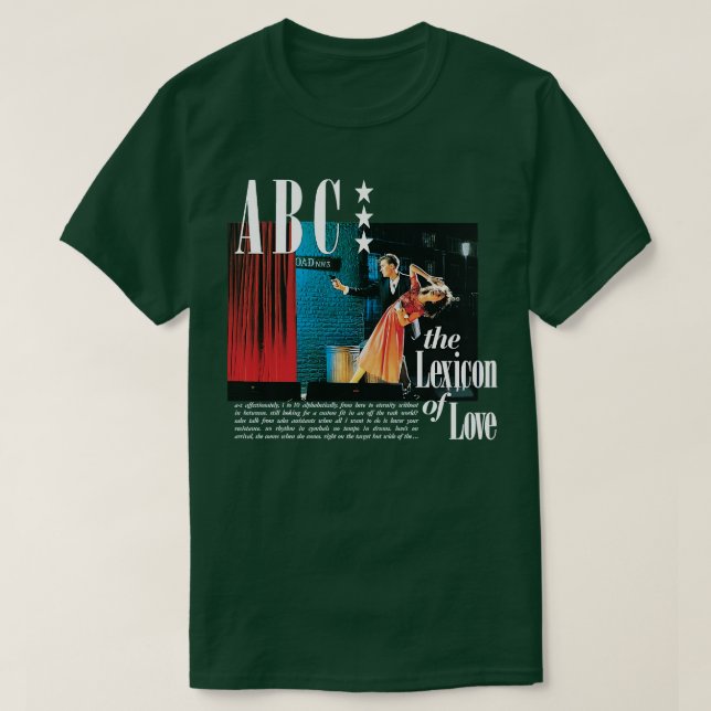 Camiseta ABC El léxico del amor (Diseño del anverso)