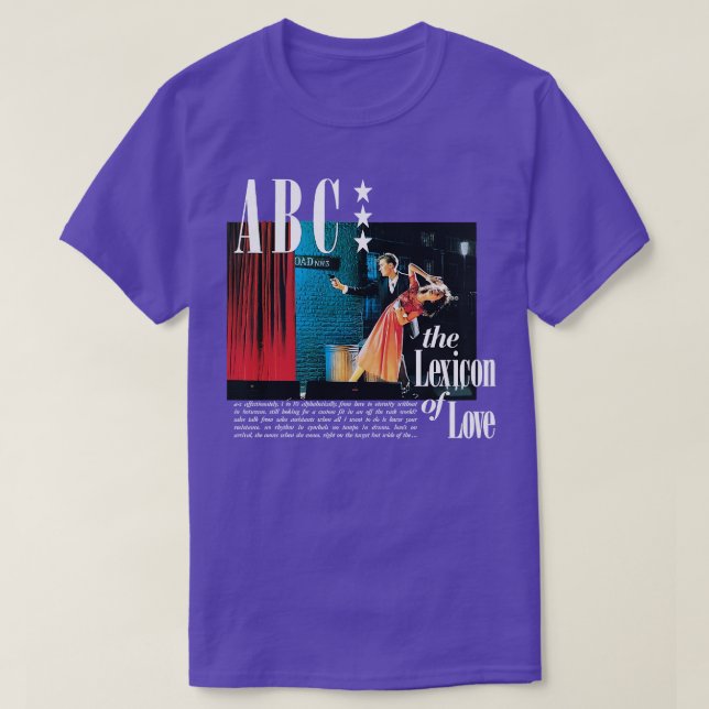 Camiseta ABC El léxico del amor (Diseño del anverso)