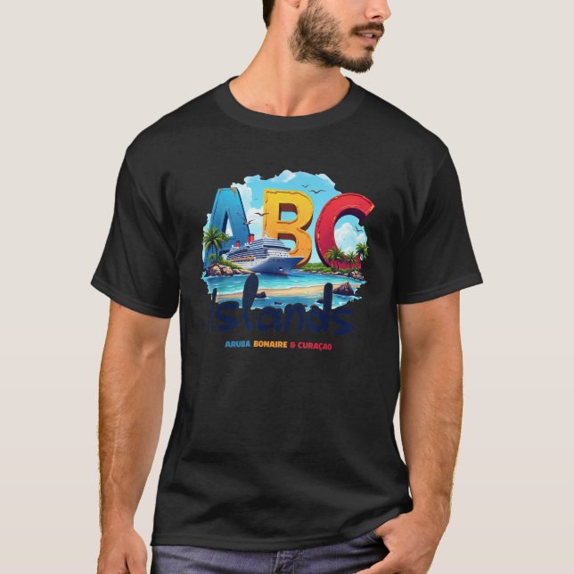 Camiseta ABC Islands Aruba Bonaire Curacao Cruise Vacation  (Anverso)