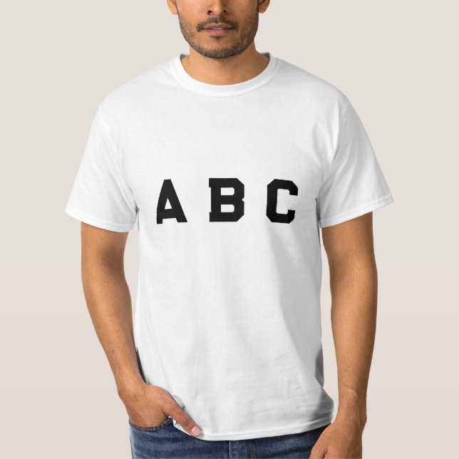 Camiseta  ABC Style (Anverso)