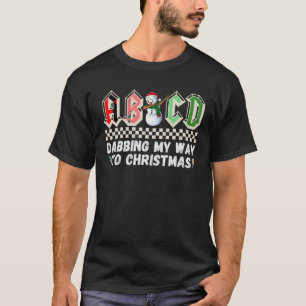Camiseta ABCD Dabbing My way to Navidades Maestros de Snowm