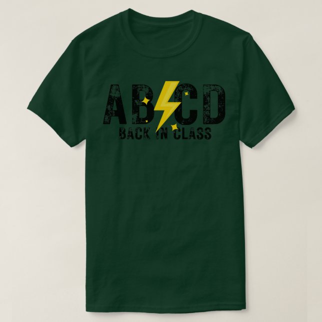 Camiseta ABCD de vuelta en clase 4 (Diseño del anverso)