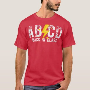 Camiseta ABCD de vuelta en clase 5