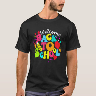 Camiseta Abcd De Vuelta En La Clase Colorido De Vuelta A La