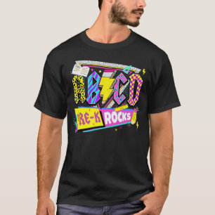 Camiseta ABCD Pre-K Rocks Regreso a la Escuela PreK Kinderg