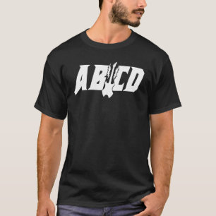 Camiseta ABCD Vintage Retro Rock Adolescente 2