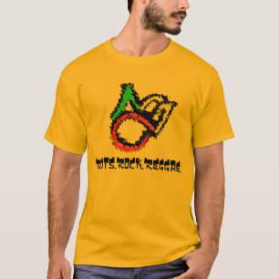Camiseta abclogo-rasta, Roots.Rock.Reggae.