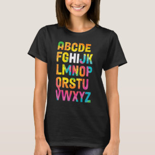 Camiseta ABCs Hola Kindergarten Alfabeto De Regreso A La Es